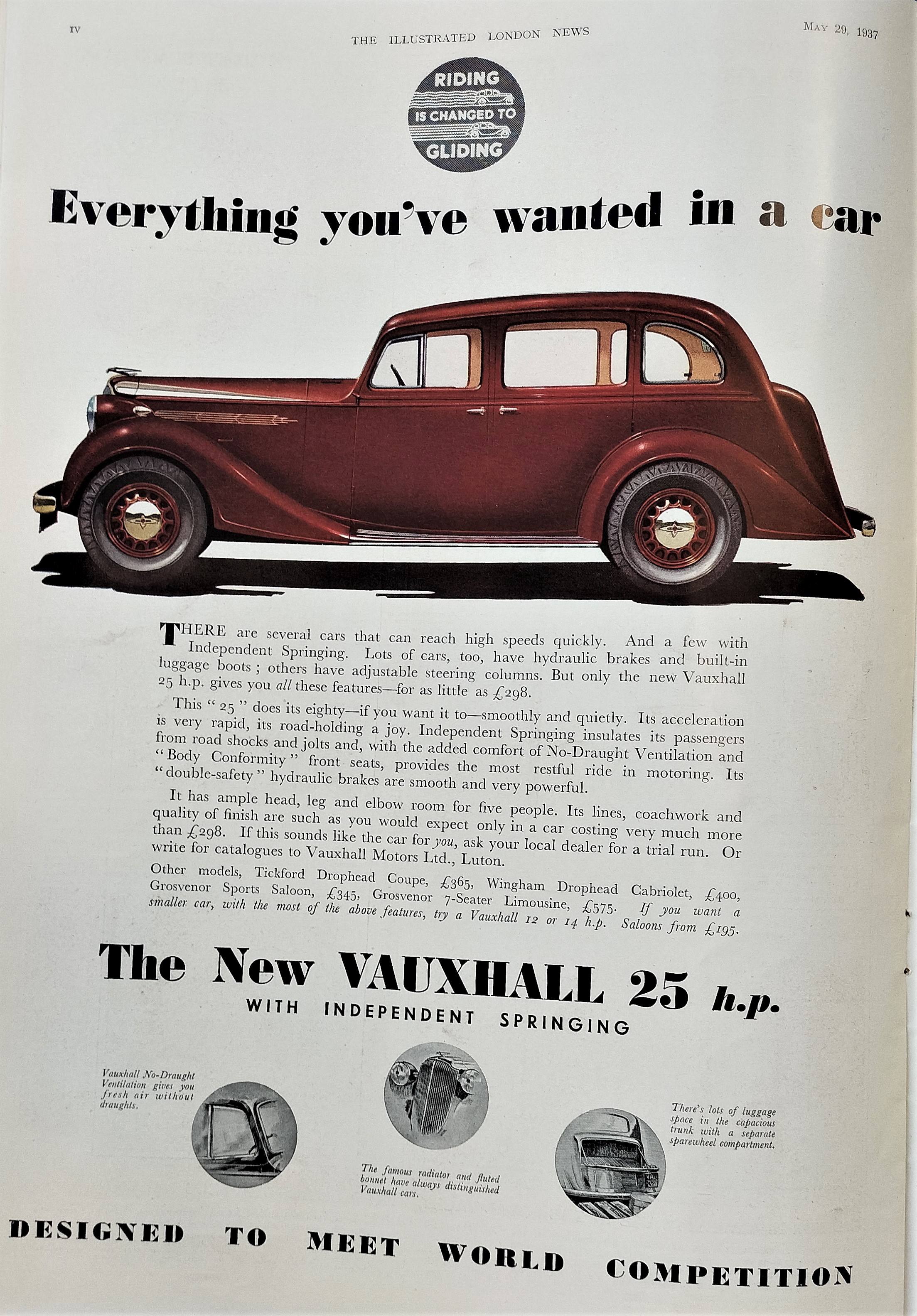 Vauxhall 25 advert